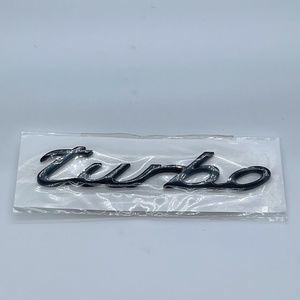 Porsche turbo emblem brand new with package BLACK